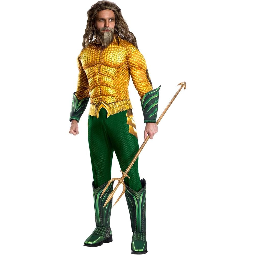 DISFRAZ DC COMICS AQUAMAN DELUXE PARA ADULTO | XL - 1