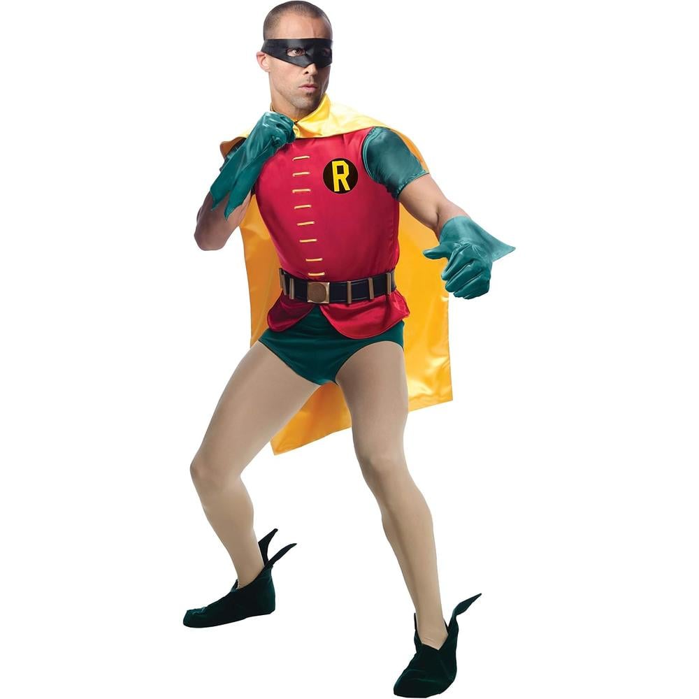 DISFRAZ DC COMICS BATMAN ROBIN CLÁSICO 1966 PARA ADULTO - 1