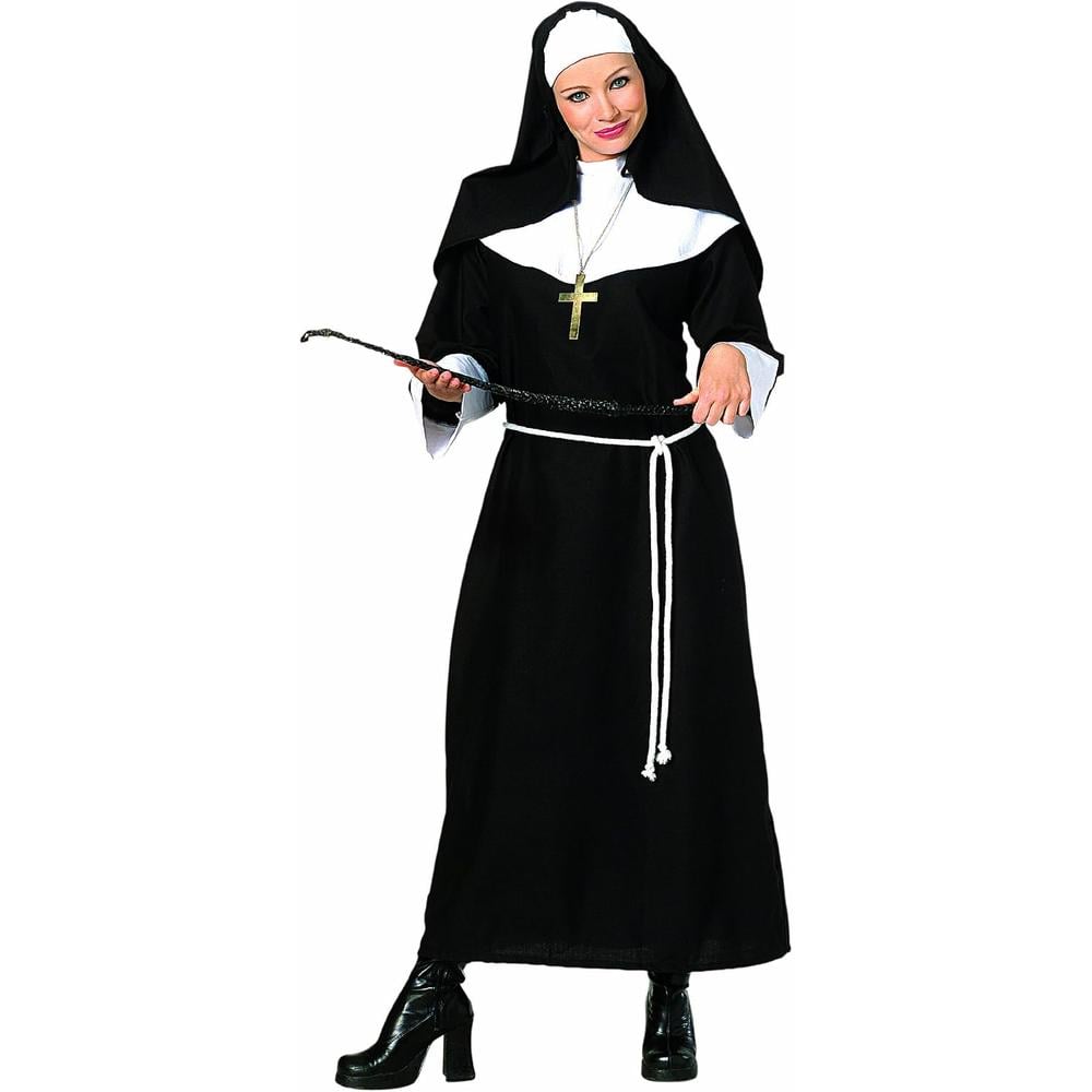 DISFRAZ MONJA DELUXE PARA ADULTO | NEGRO XL - 1