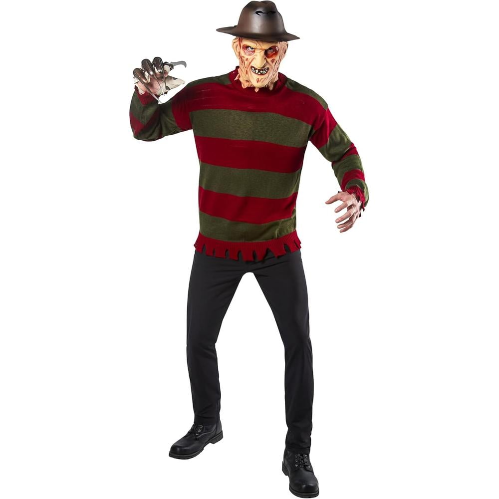 DISFRAZ A NIGHTMARE ON ELM STREET FREDDY KRUEGER MÁSCARA 3/4 PARA ADULTO - 3