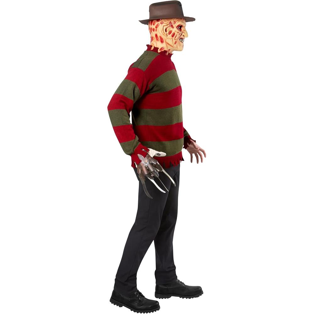 DISFRAZ A NIGHTMARE ON ELM STREET FREDDY KRUEGER MÁSCARA 3/4 PARA ADULTO - 4