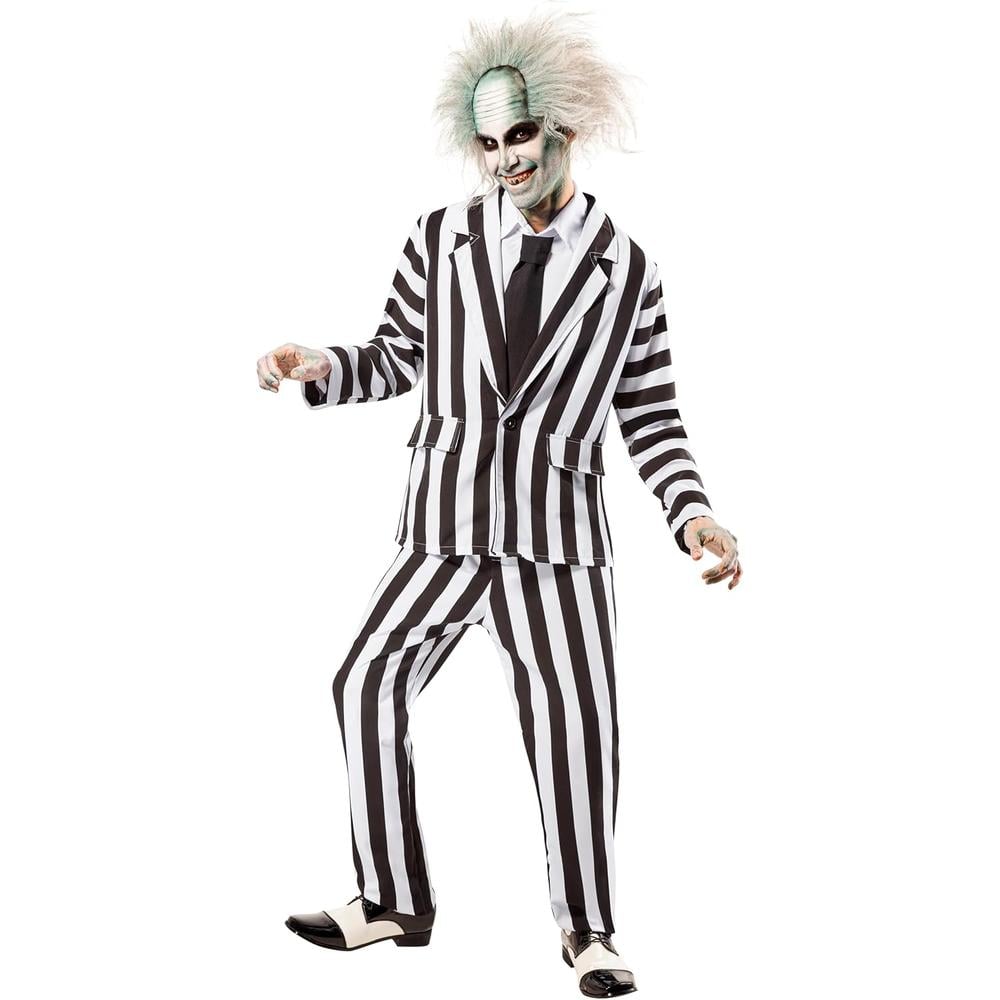 DISFRAZ BEETLEJUICE PARA ADULTO | BLANCO NEGRO - 1