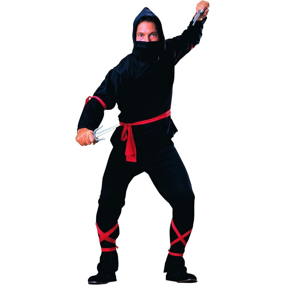 DISFRAZ NINJA HAUNTED HOUSE COLLECTION PARA ADULTO | NEGRO - 1