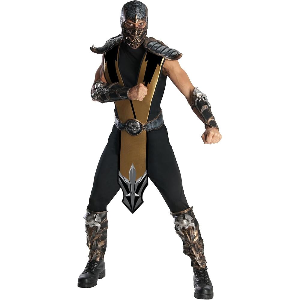 DISFRAZ MORTAL KOMBAT SCORPION PARA ADULTO | ORO - 1