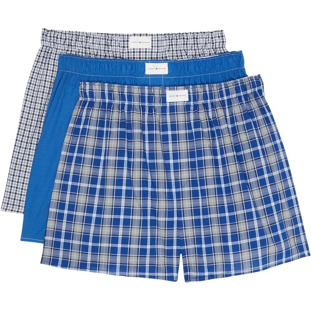 BOXER TOMMY HILFIGER COTTON CLASSICS WOVEN 3-PACK PARA HOMBRE | MULTICOLOR - 1