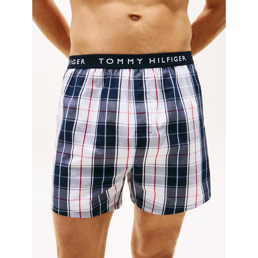 BOXER TOMMY HILFIGER WOVEN COTTON 4-PACK PARA HOMBRE | MULTICOLOR - 3