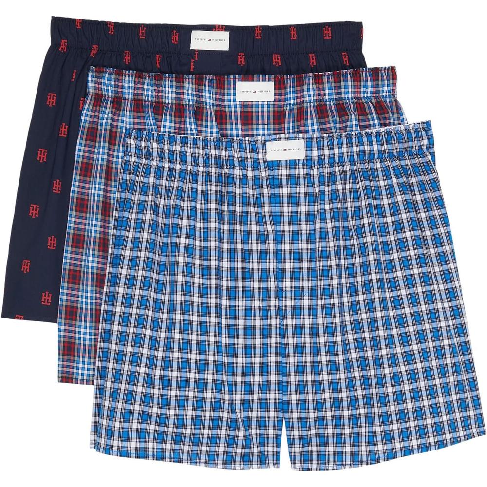 BOXER TOMMY HILFIGER COTTON CLASSICS WOVEN 3-PACK PARA HOMBRE | MULTICOLOR - 1