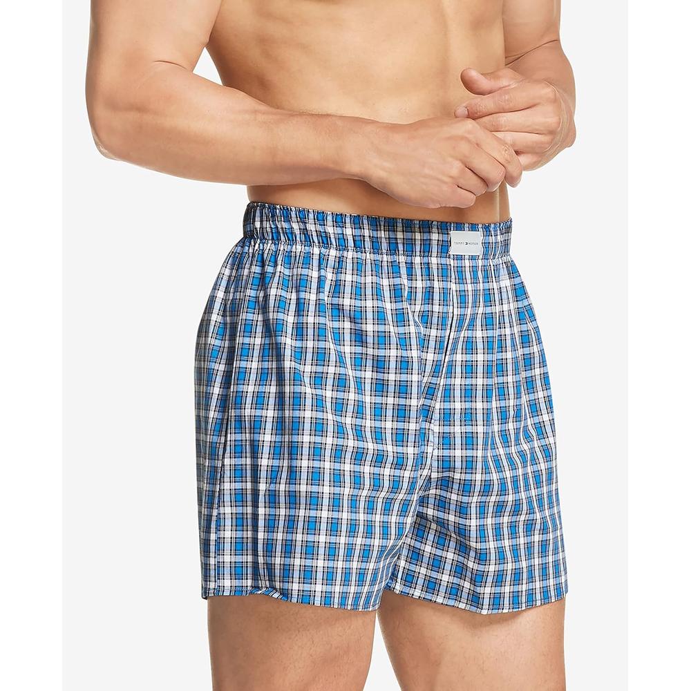 BOXER TOMMY HILFIGER COTTON CLASSICS WOVEN 3-PACK PARA HOMBRE | MULTICOLOR - 3