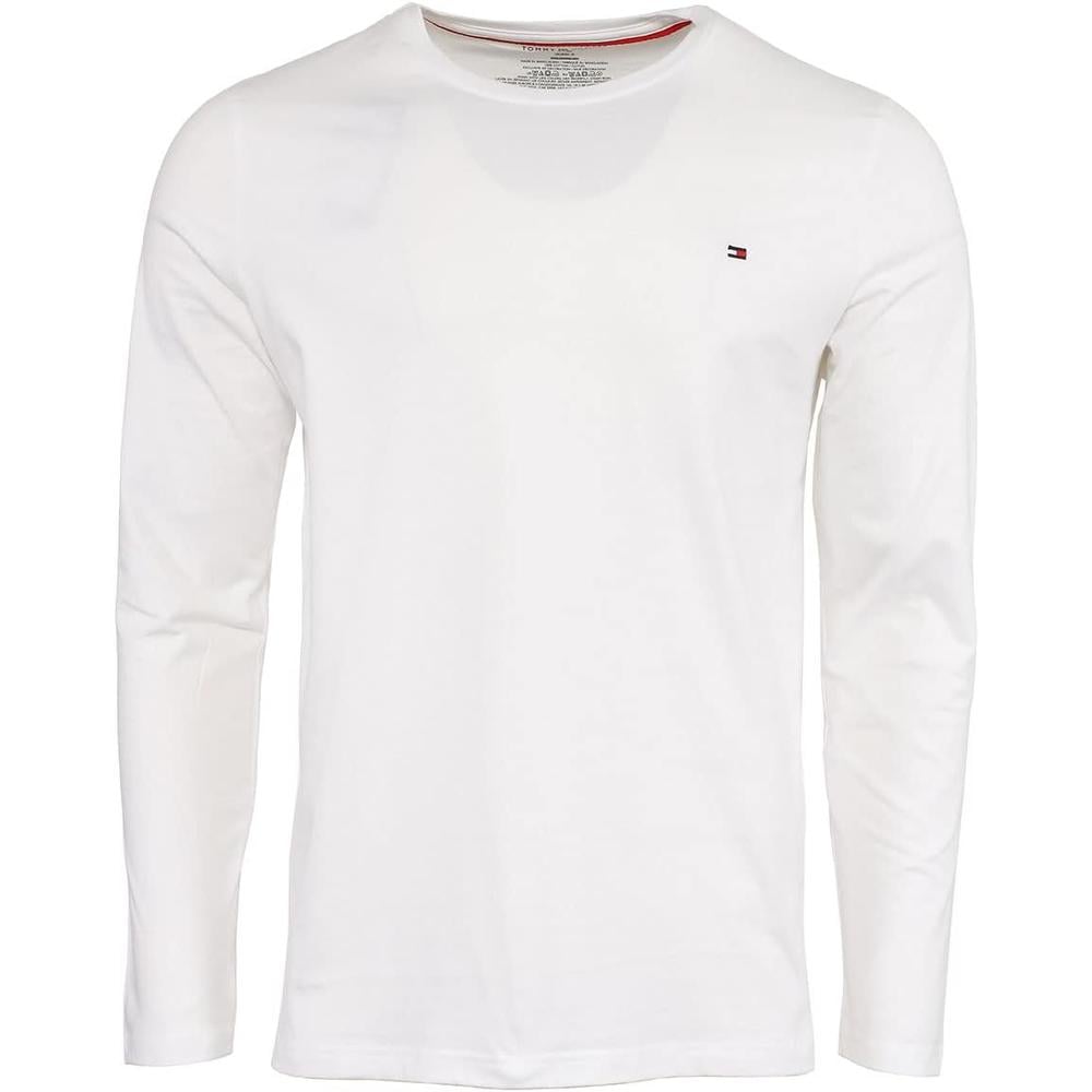 CAMISETA TOMMY HILFIGER FLAG MANGA LARGA PARA HOMBRE | BLANCO - 1