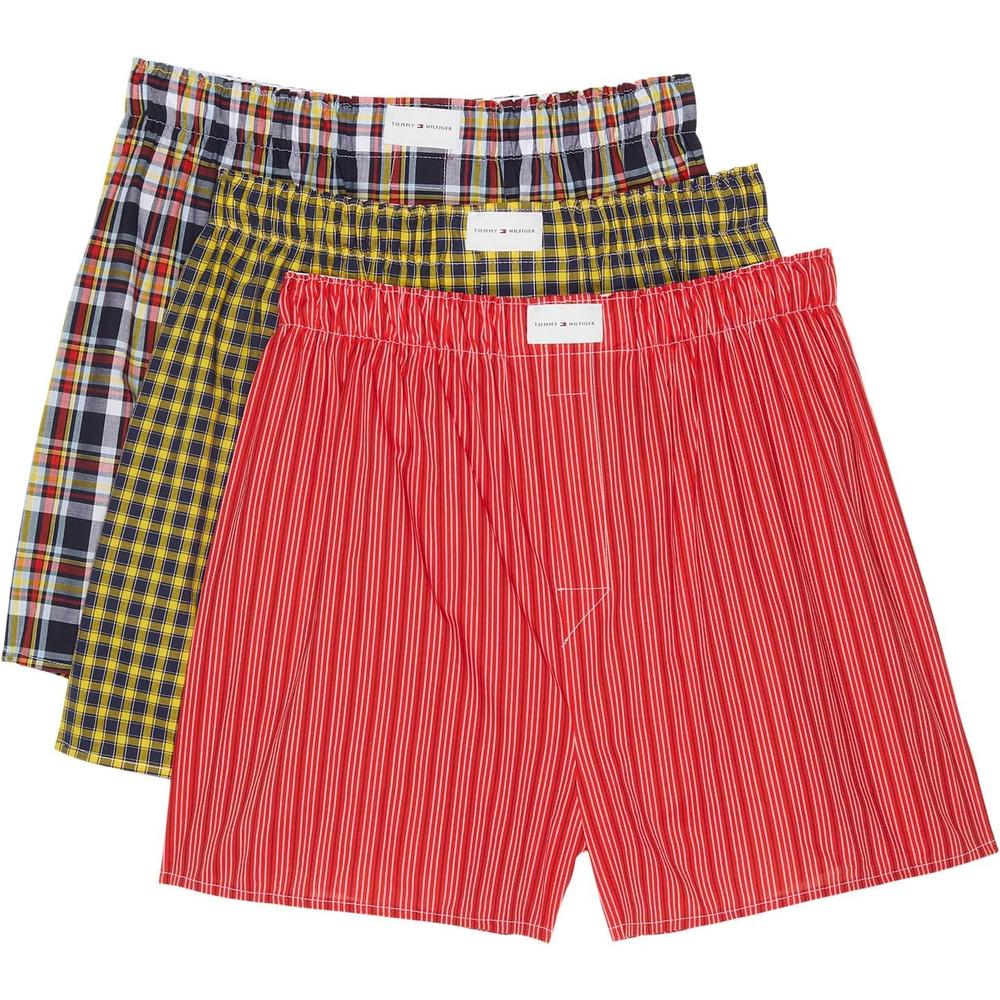 BOXER TOMMY HILFIGER COTTON CLASSICS WOVEN 3-PACK PARA HOMBRE | MULTICOLOR - 1