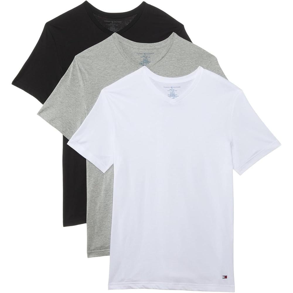 CAMISETA INTERIOR TOMMY HILFIGER CLASSIC V-NECK 3 PACK PARA HOMBRE | MULTICOLOR - 1