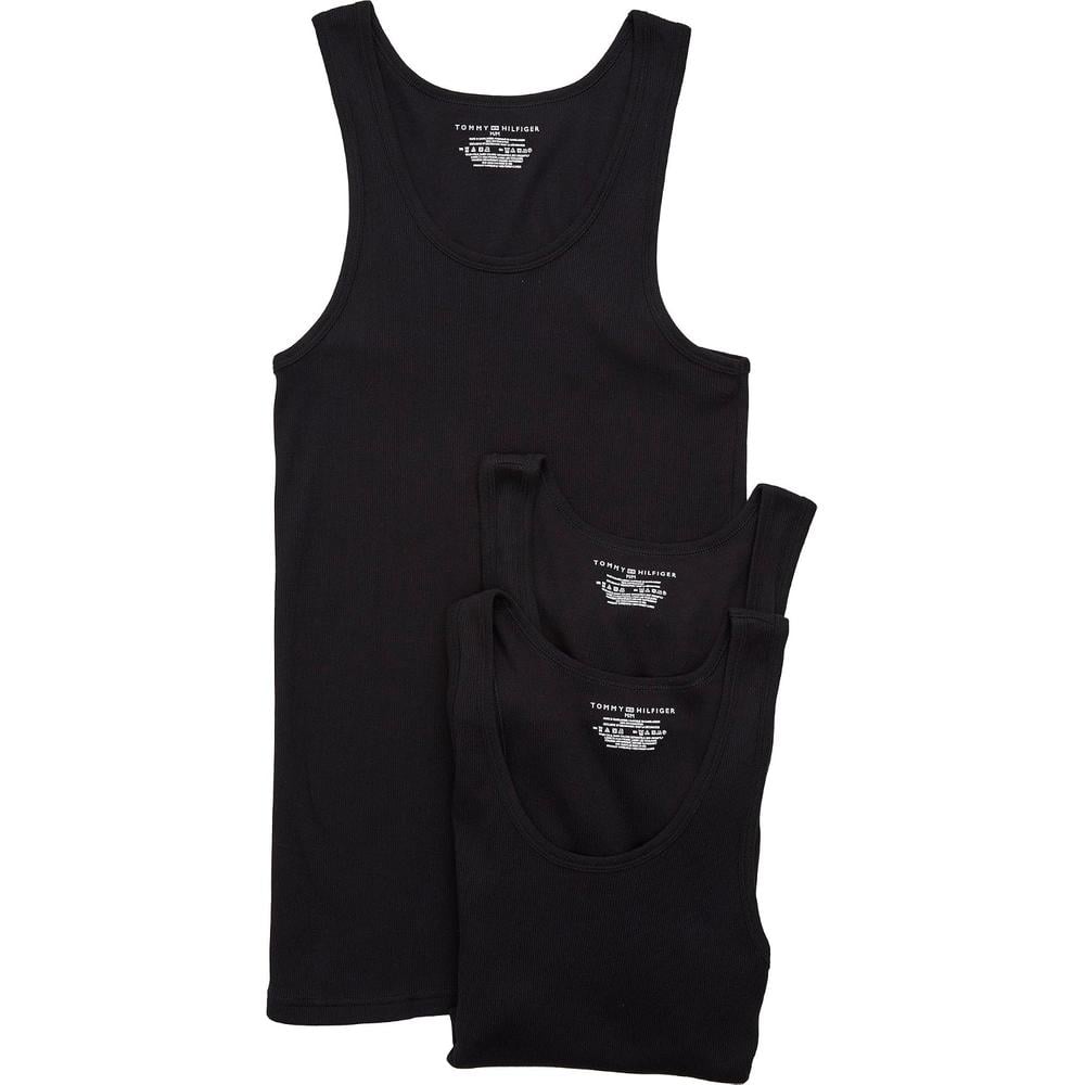 CAMISETA TOMMY HILFIGER COTTON CLASSICS 3-PACK PARA HOMBRE | NEGRO - 1