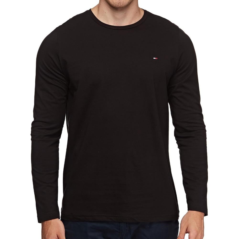 CAMISETA TOMMY HILFIGER FLAG MANGA LARGA PARA HOMBRE | NEGRO - 3