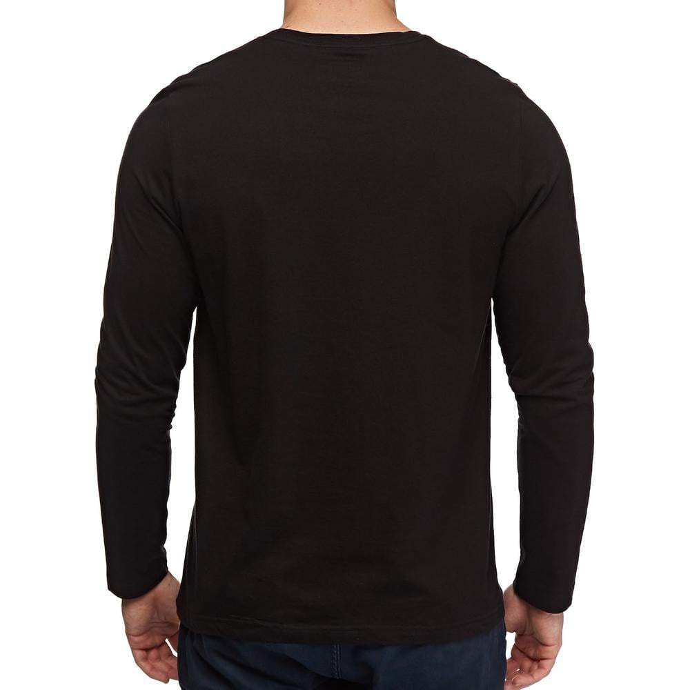 CAMISETA TOMMY HILFIGER FLAG MANGA LARGA PARA HOMBRE | NEGRO - 4