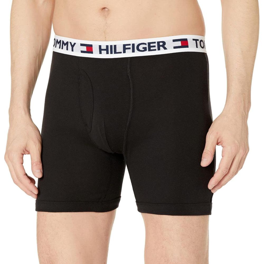 BOXER BRIEF TOMMY HILFIGER COTTON CLASSICS 4-PACK PARA HOMBRE | NEGRO - 7