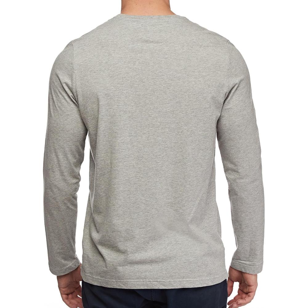 CAMISETA TOMMY HILFIGER FLAG MANGA LARGA PARA HOMBRE | GRIS - 5