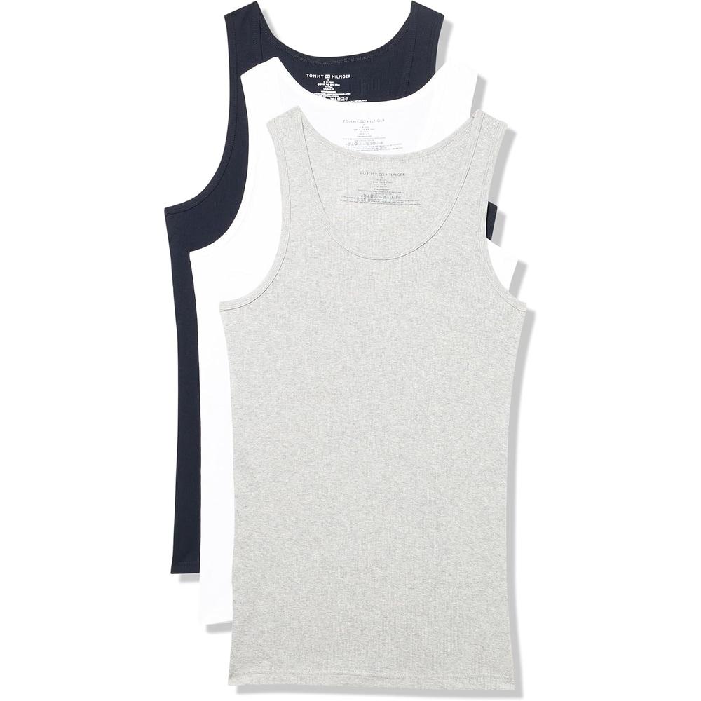 CAMISETA SIN MANGAS TOMMY HILFIGER COTTON CLASSICS 3-PACK PARA HOMBRE | MULTICOLOR - 1