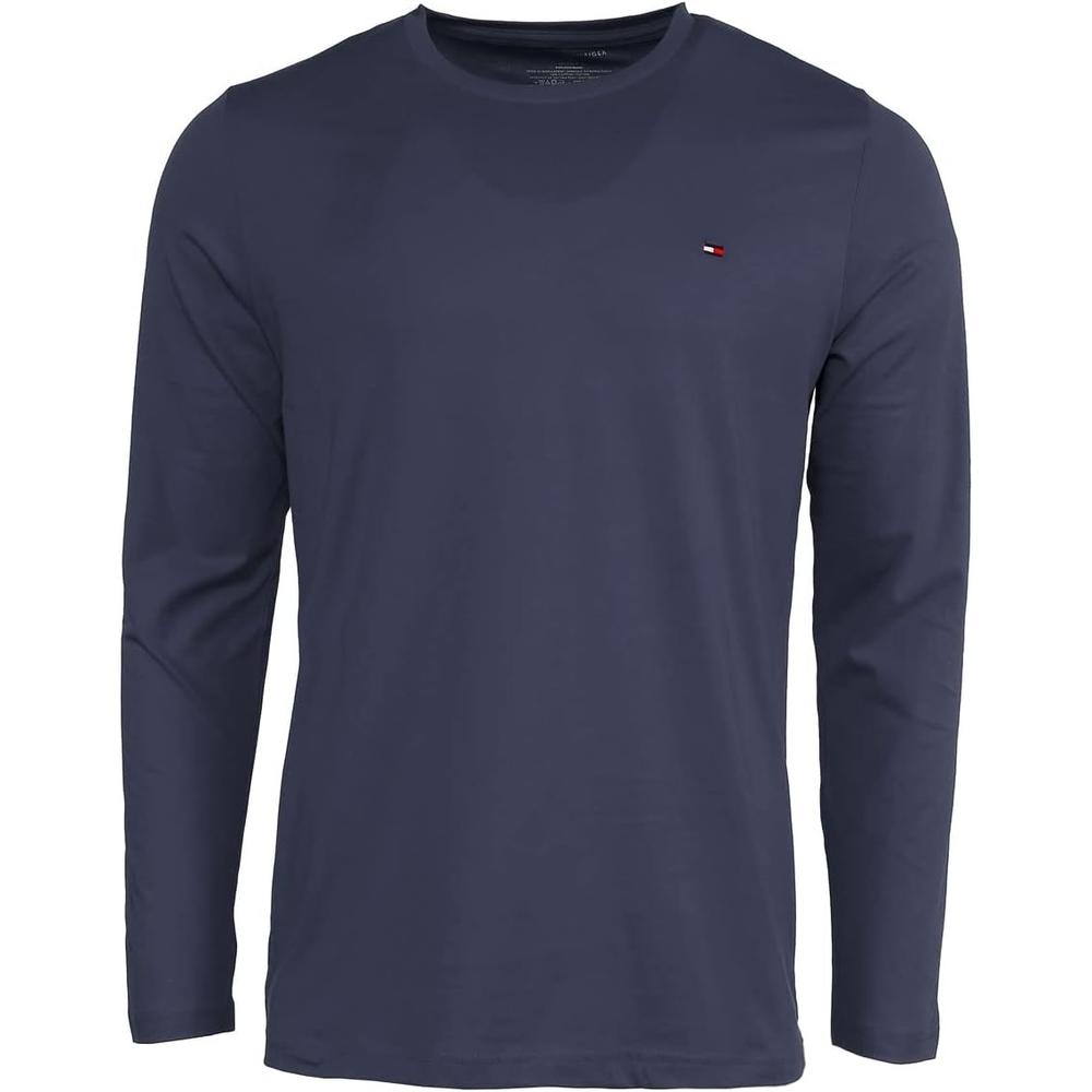 CAMISETA TOMMY HILFIGER FLAG MANGA LARGA PARA HOMBRE | AZUL - 1
