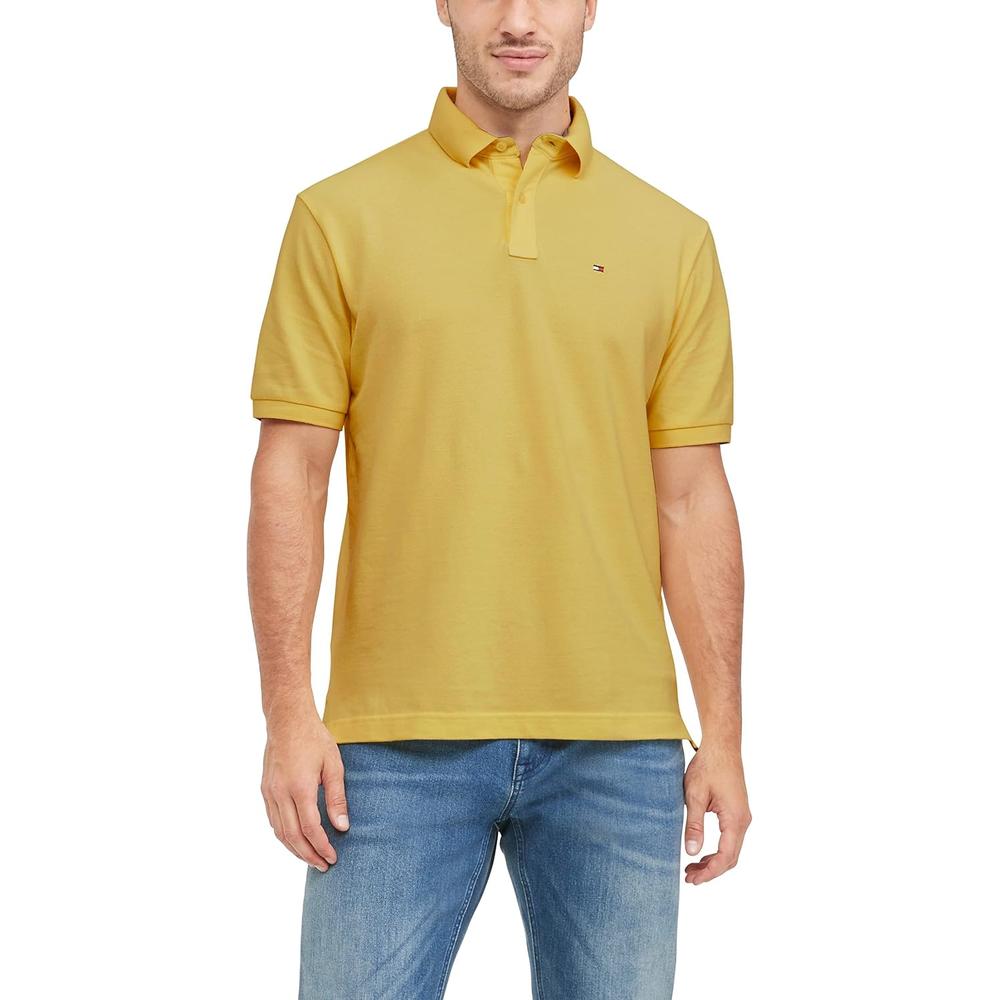 POLO PARA HOMBRE TOMMY HILFIGER CLASSIC FIT MANGA CORTA AMARILLO CÁLIDO - 1