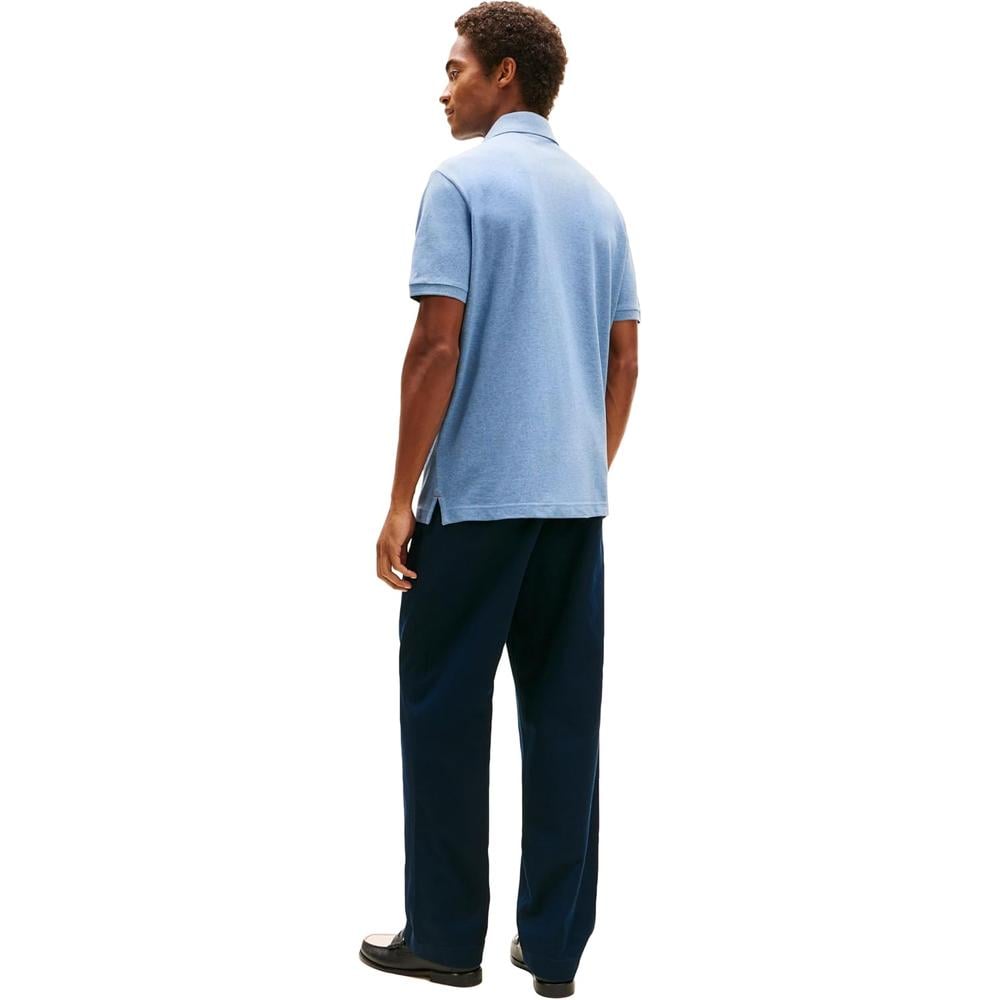 POLO PARA HOMBRE TOMMY HILFIGER REGULAR FIT MANGA CORTA AZUL MEDIO - 4