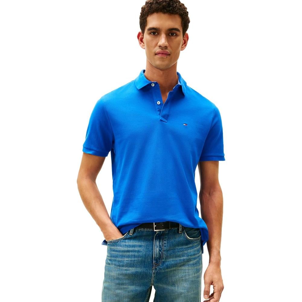 POLO PARA HOMBRE TOMMY HILFIGER REGULAR FIT MANGA CORTA AZUL IOLITA - 1