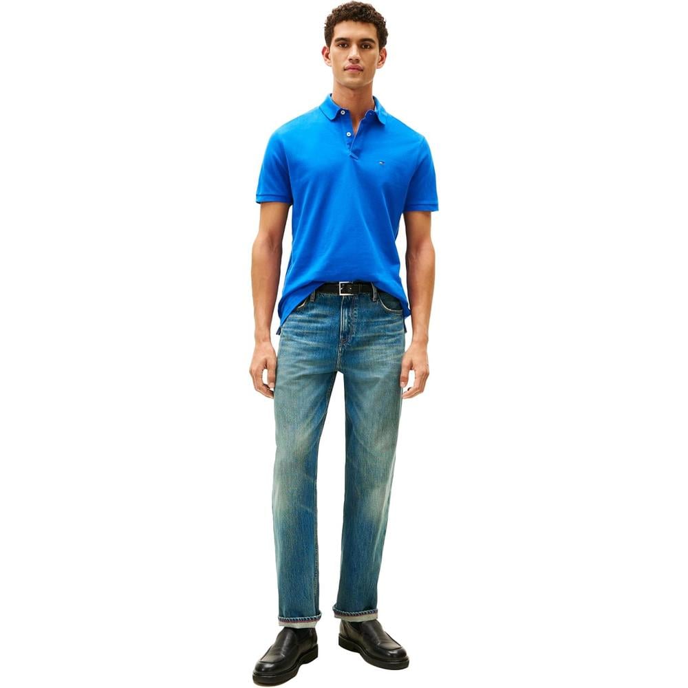 POLO PARA HOMBRE TOMMY HILFIGER REGULAR FIT MANGA CORTA AZUL IOLITA - 3