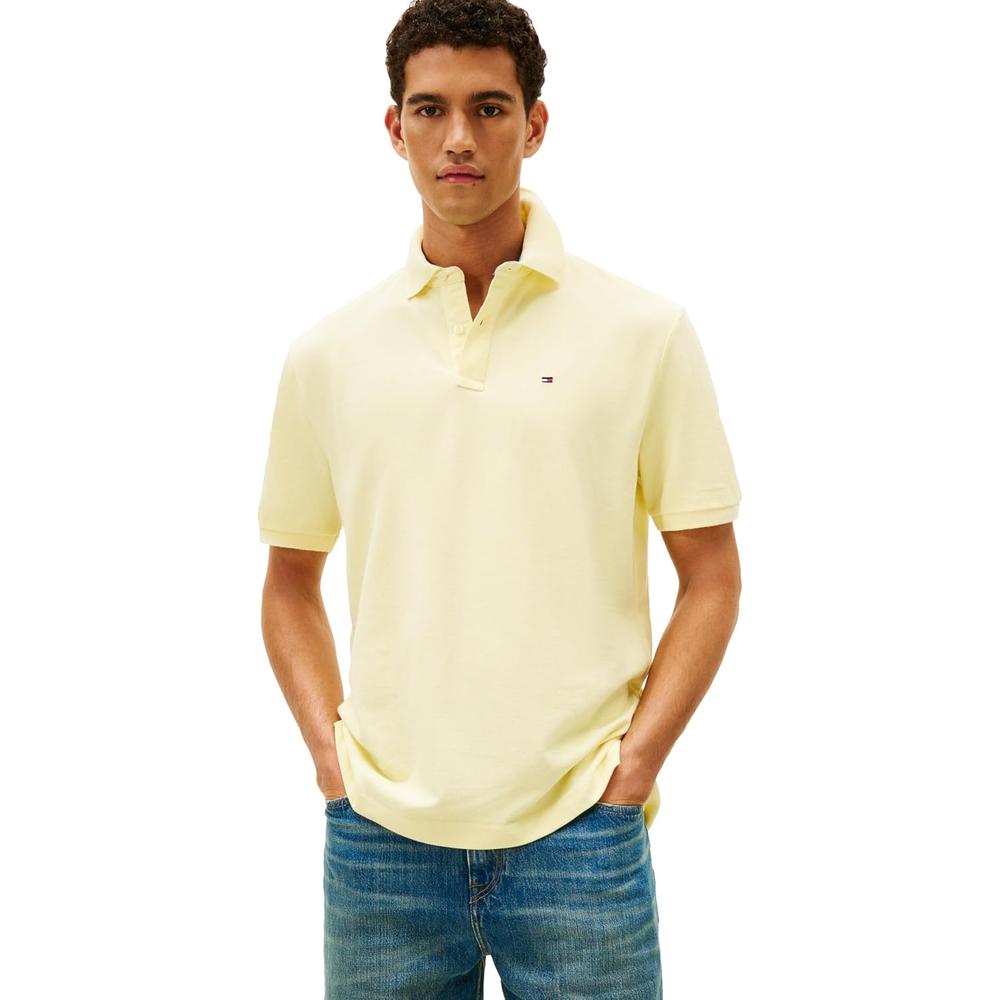 POLO PARA HOMBRE TOMMY HILFIGER CLASSIC FIT MANGA CORTA AMARILLO - 1