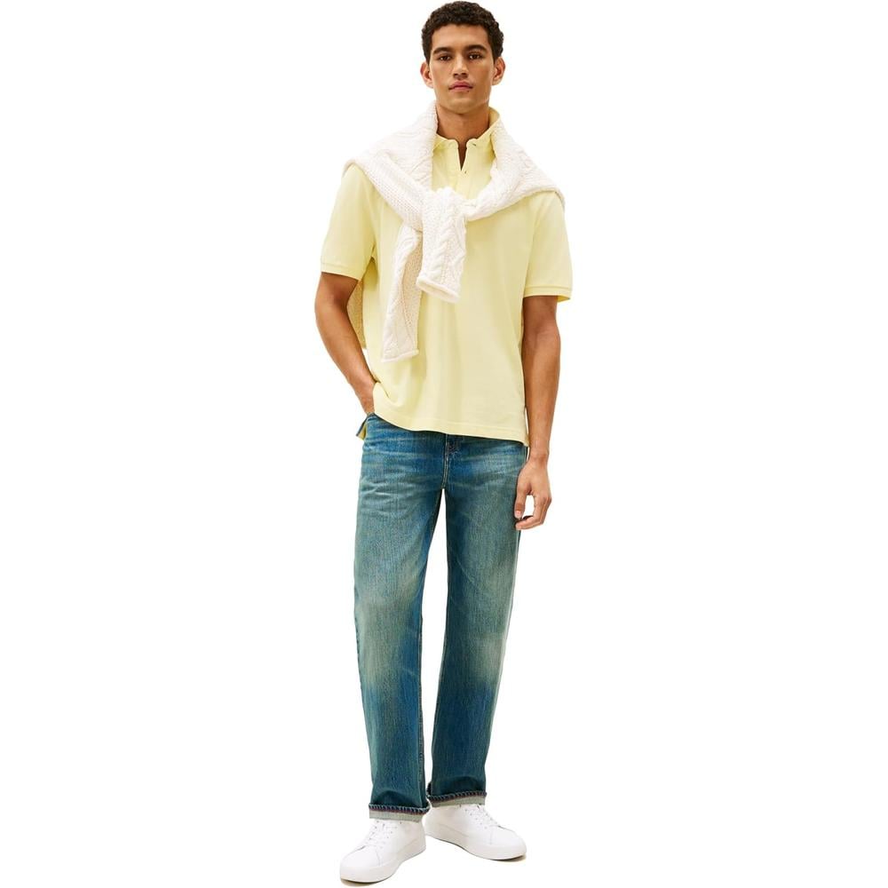 POLO PARA HOMBRE TOMMY HILFIGER CLASSIC FIT MANGA CORTA AMARILLO - 4