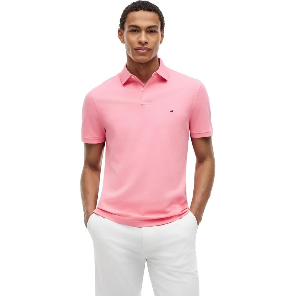 POLO PARA HOMBRE TOMMY HILFIGER 1985 REGULAR FIT MANGA CORTA ROSA MUÑECA - 1