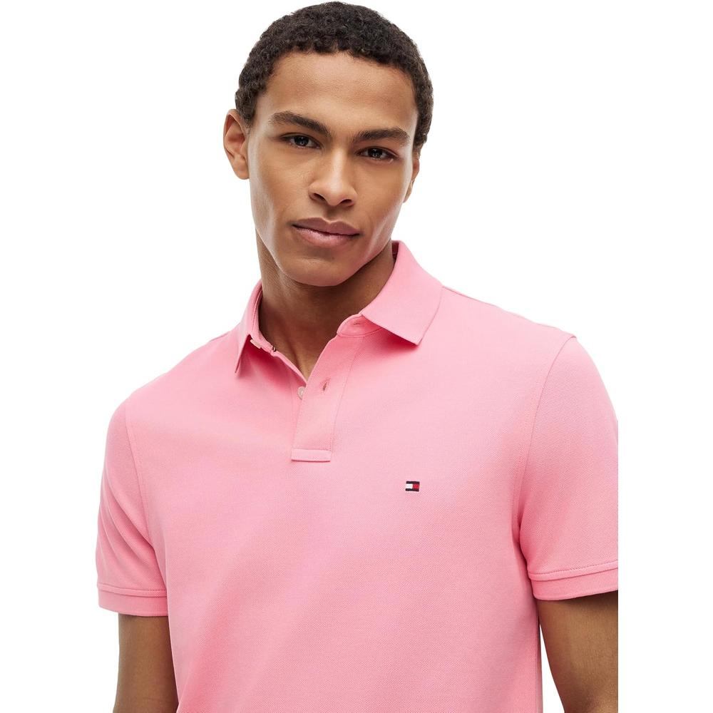 POLO PARA HOMBRE TOMMY HILFIGER 1985 REGULAR FIT MANGA CORTA ROSA MUÑECA - 2