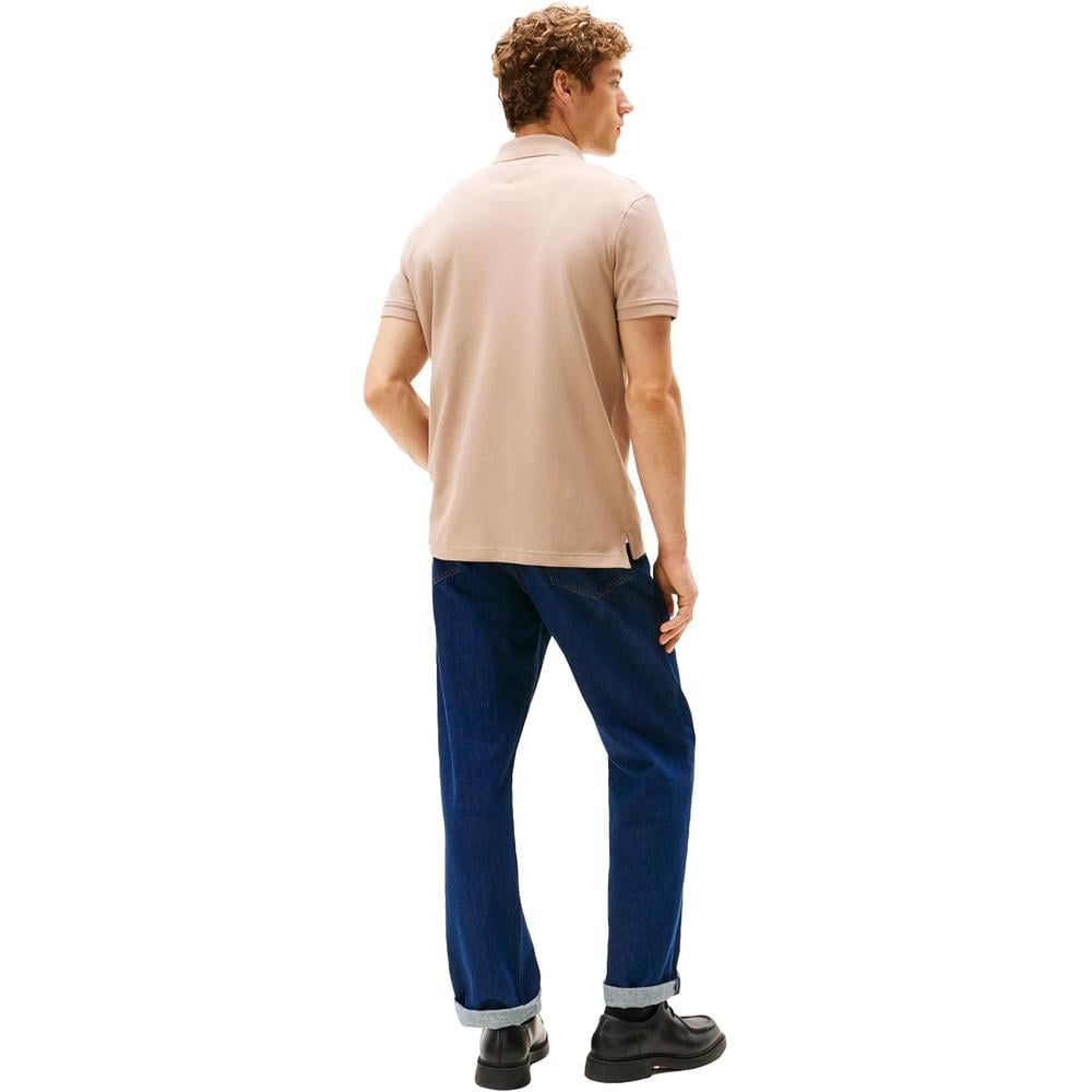 POLO PARA HOMBRE TOMMY HILFIGER 1985 REGULAR FIT MANGA CORTA MARRÓN ARENA - 4