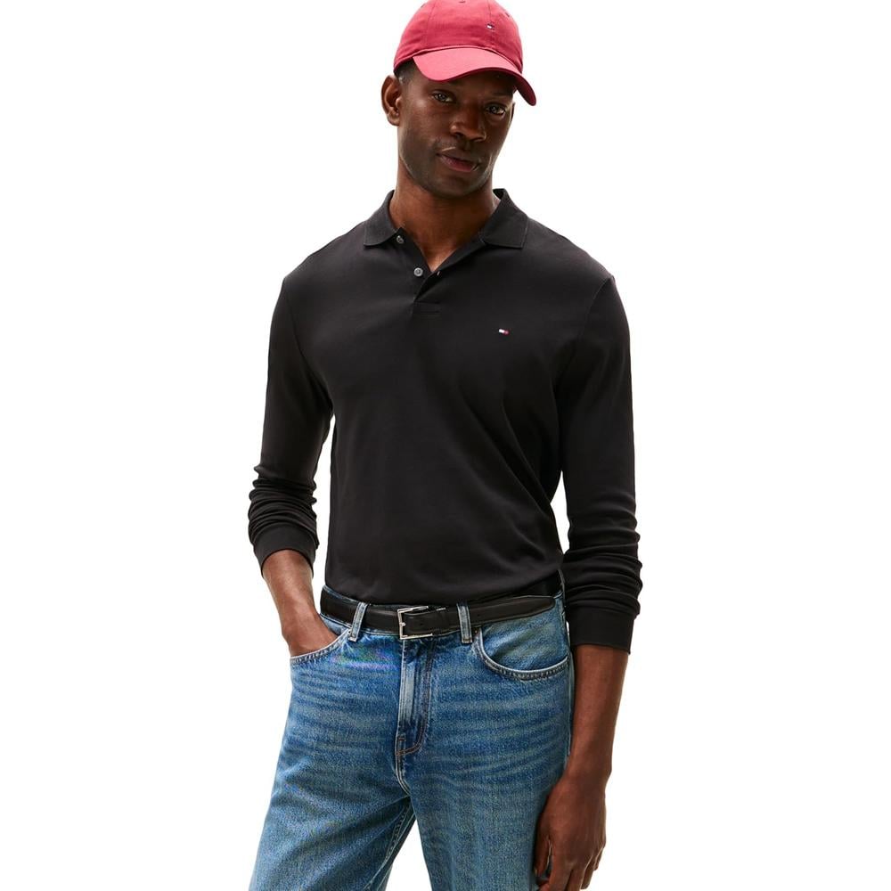 POLO PARA HOMBRE TOMMY HILFIGER LIQUID COTTON REGULAR FIT MANGA LARGA - 1