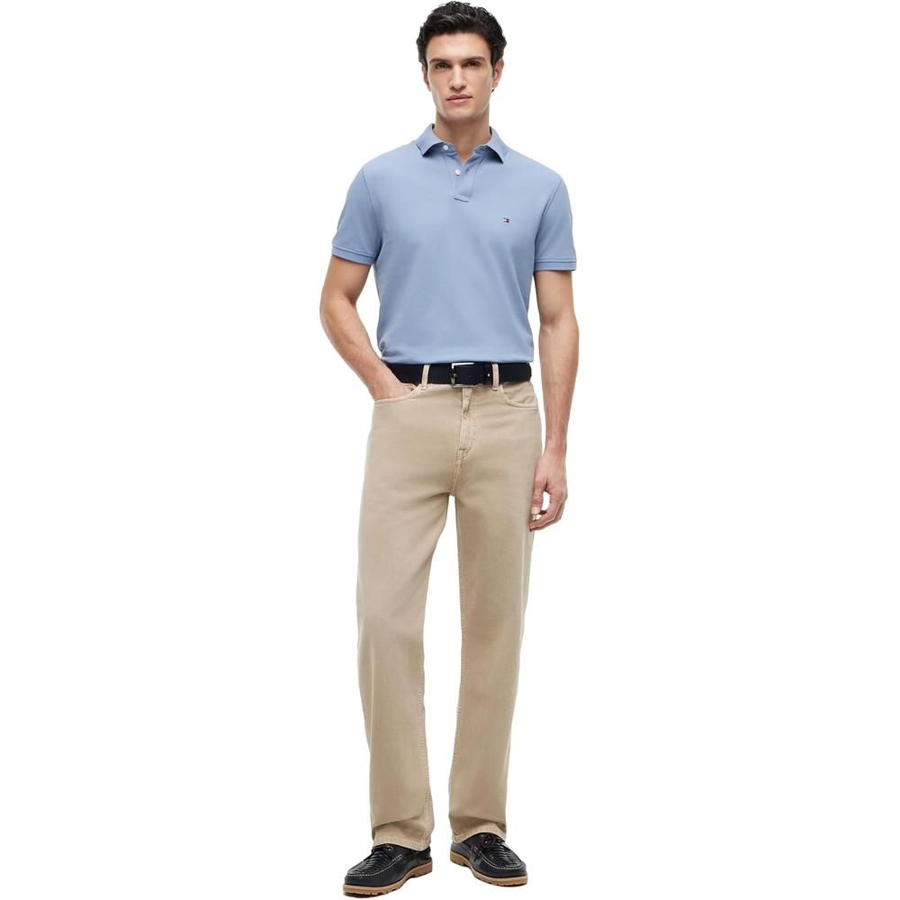 POLO PARA HOMBRE TOMMY HILFIGER 1985 REGULAR FIT MANGA CORTA AZUL FRESCO - 3
