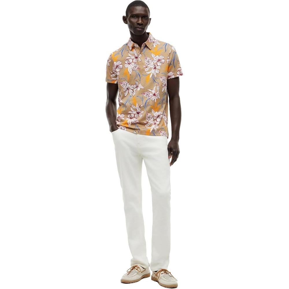 POLO PARA HOMBRE TOMMY HILFIGER REGULAR FIT MANGA CORTA KAKI BATIQUE FLORAL - 3
