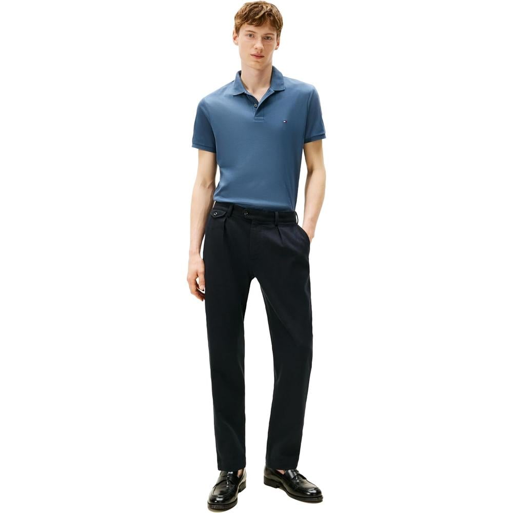 POLO PARA HOMBRE TOMMY HILFIGER REGULAR FIT MANGA CORTA AZUL EGEO - 3