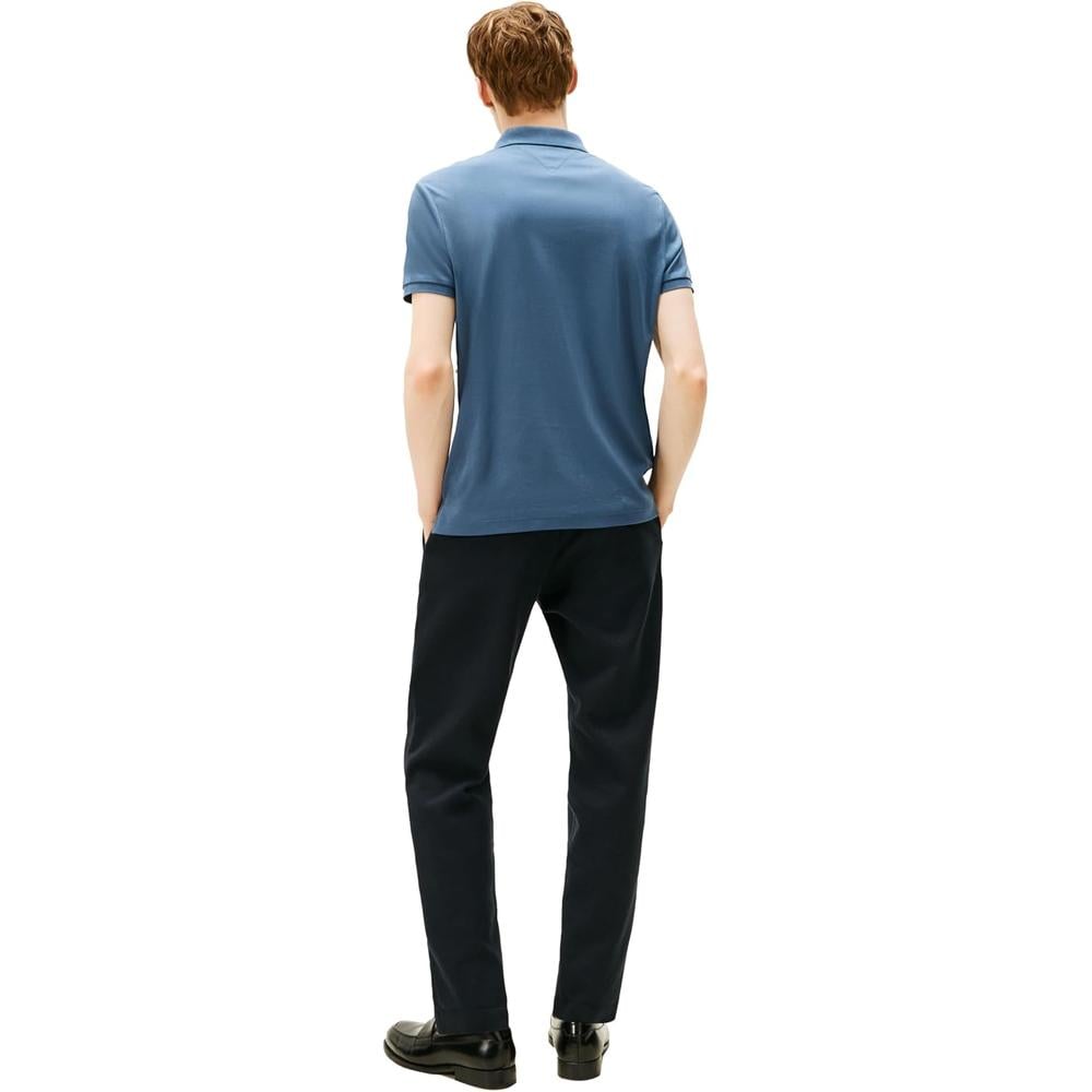 POLO PARA HOMBRE TOMMY HILFIGER REGULAR FIT MANGA CORTA AZUL EGEO - 4