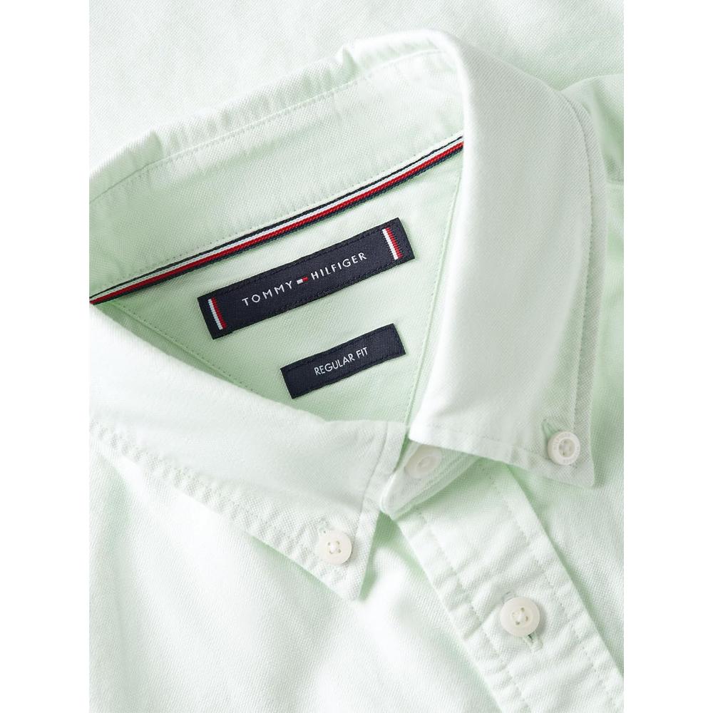 CAMISA PARA HOMBRE TOMMY HILFIGER REGULAR FIT MANGA CORTA VERDE ÓPALO - 5