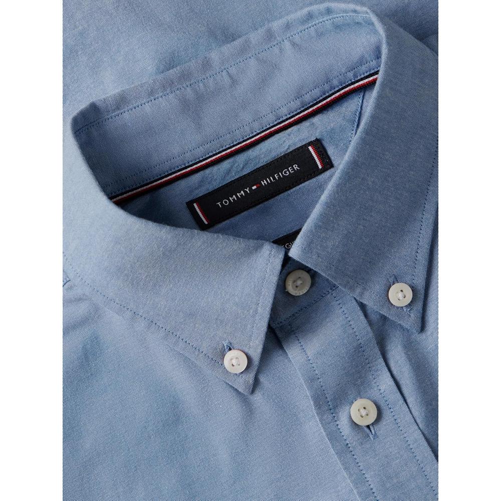 CAMISA PARA HOMBRE TOMMY HILFIGER REGULAR FIT MANGA CORTA AZUL MEDIO - 6