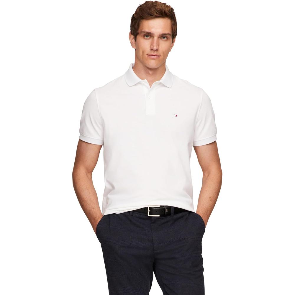 POLO PARA HOMBRE TOMMY HILFIGER REGULAR FIT MANGA CORTA BLANCO - 1