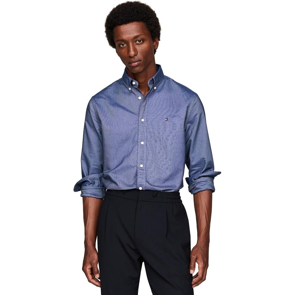 CAMISA PARA HOMBRE TOMMY HILFIGER OXFORD REGULAR FIT MANGA LARGA - 1