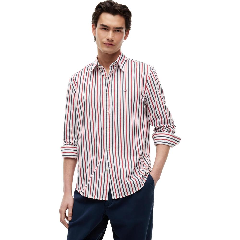 CAMISA PARA HOMBRE TOMMY HILFIGER REGULAR FIT MANGA LARGA MULTICOLOR - 1