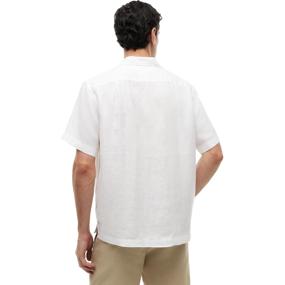 CAMISA PARA HOMBRE TOMMY HILFIGER MANGA CORTA LINO REGULAR FIT MULTICOLOR - 4