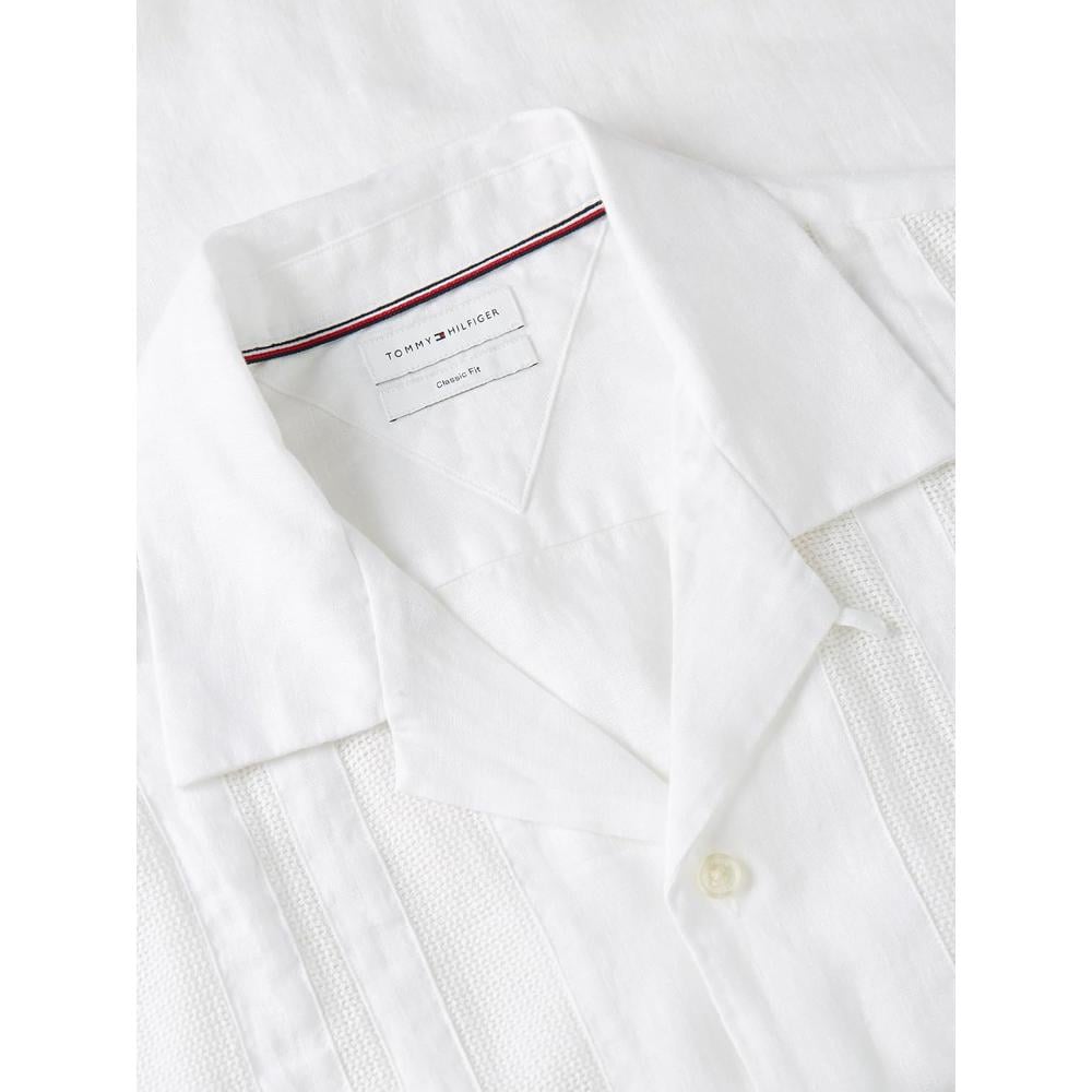 CAMISA PARA HOMBRE TOMMY HILFIGER MANGA CORTA LINO REGULAR FIT MULTICOLOR - 5