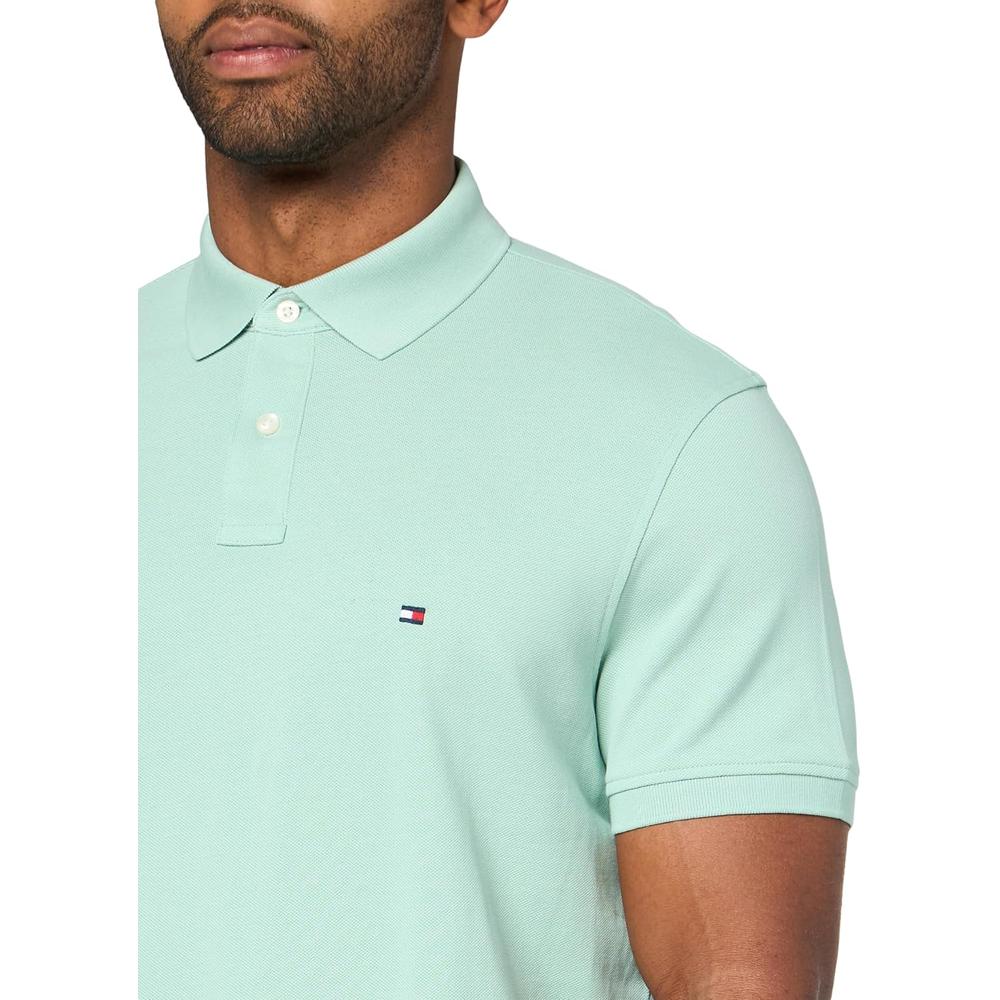 POLO PARA HOMBRE TOMMY HILFIGER 1985 REGULAR FIT MANGA CORTA MENTA APAGADO - 3