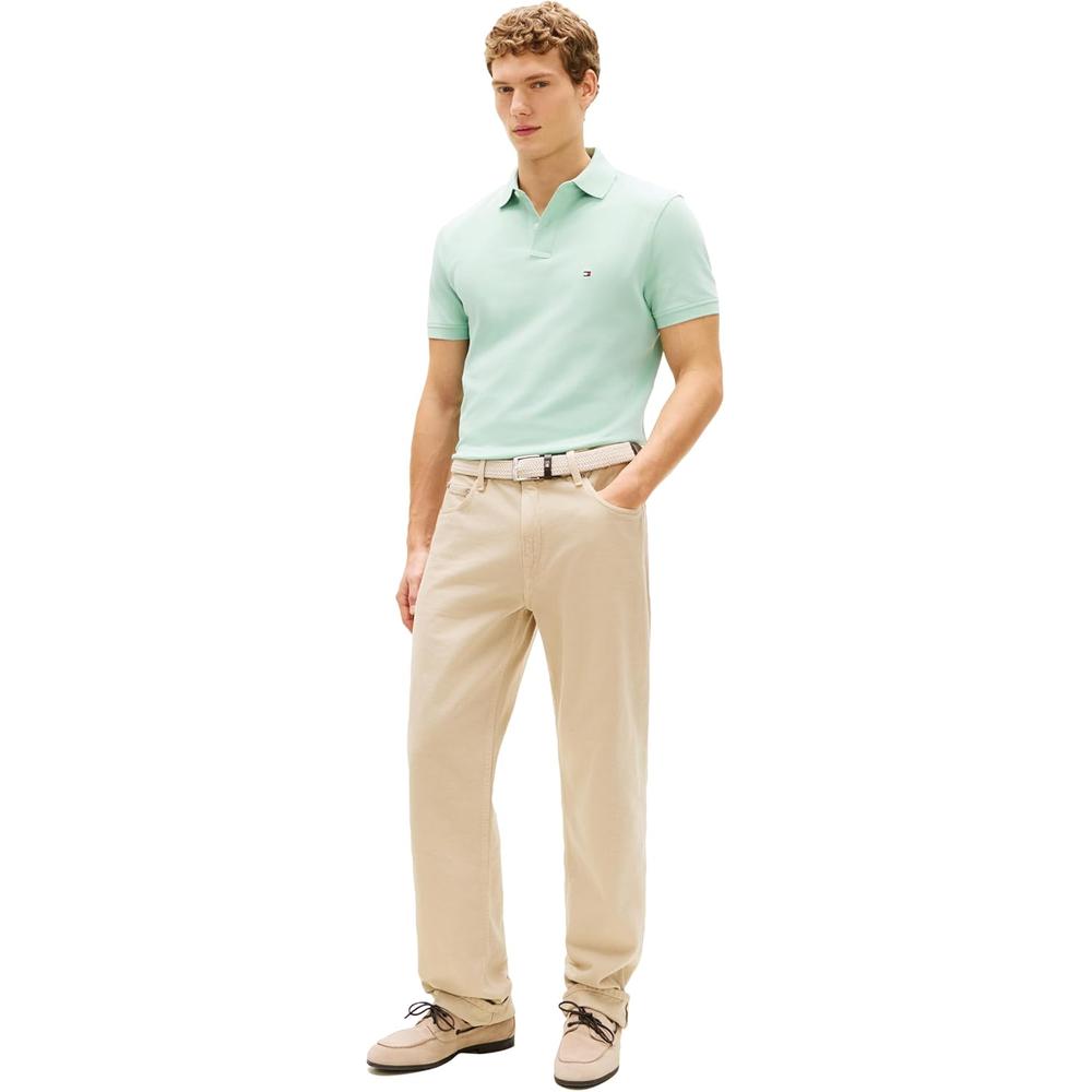 POLO PARA HOMBRE TOMMY HILFIGER 1985 REGULAR FIT MANGA CORTA MENTA APAGADO - 4