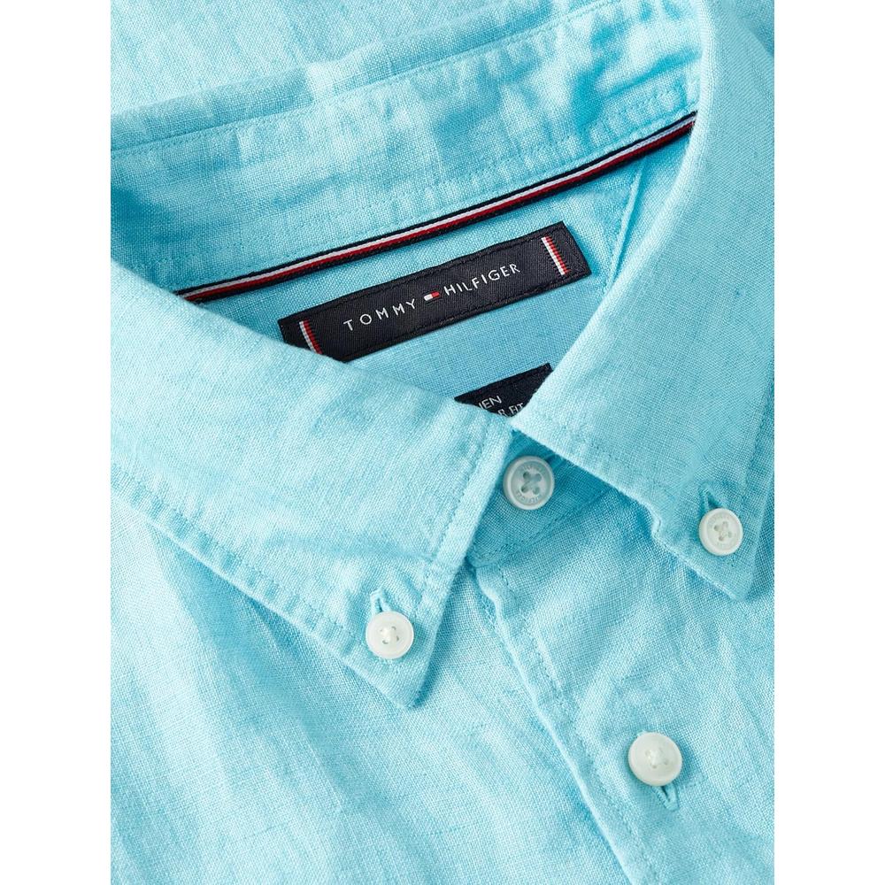 CAMISA PARA HOMBRE TOMMY HILFIGER REGULAR FIT MANGA LARGA AZUL ROCÍO - 5