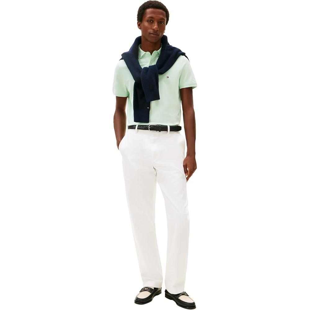 POLO PARA HOMBRE TOMMY HILFIGER 1985 REGULAR FIT MANGA CORTA VERDE ÓPALO - 3