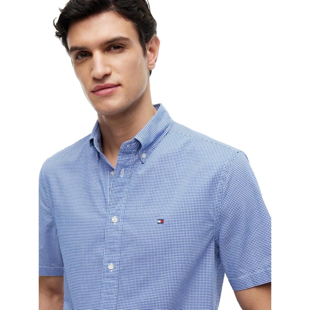 CAMISA PARA HOMBRE TOMMY HILFIGER REGULAR FIT MANGA CORTA AZUL REAL - 2