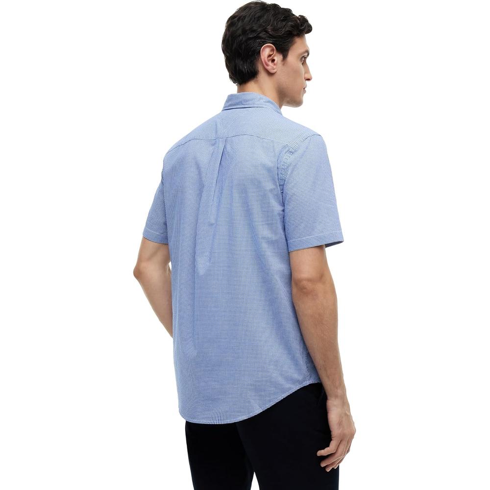 CAMISA PARA HOMBRE TOMMY HILFIGER REGULAR FIT MANGA CORTA AZUL REAL - 4