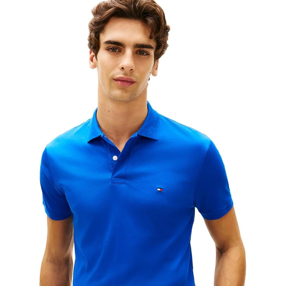 POLO PARA HOMBRE TOMMY HILFIGER REGULAR FIT MANGA CORTA AZUL REAL - 2